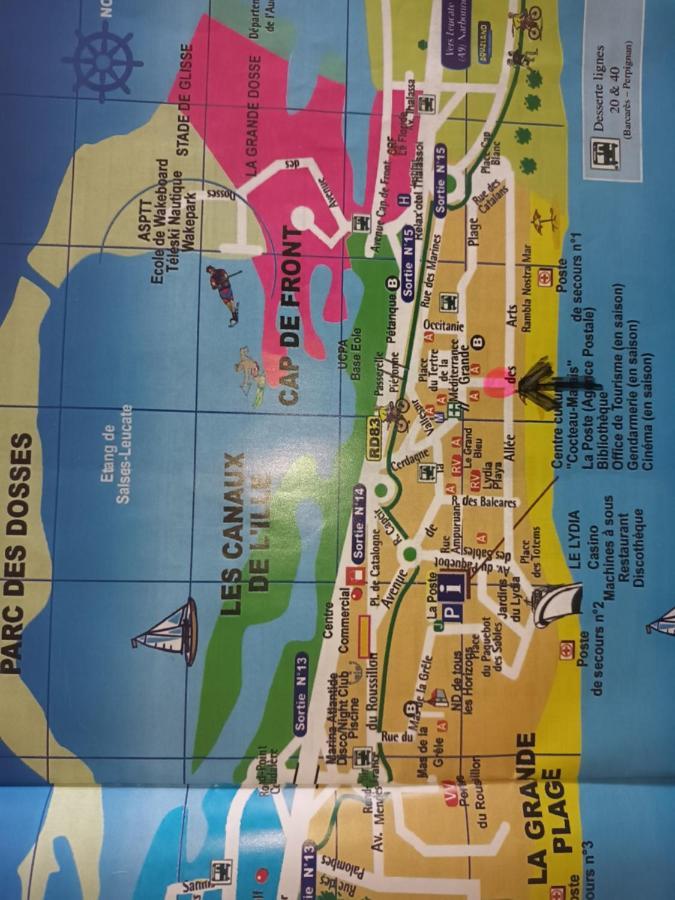 Le Victoria'S Beach Barcares - Parking Prive - Direct Plage - 5 Minutes A Pied Du Lydia - 3 Personnes Le Barcares Luaran gambar